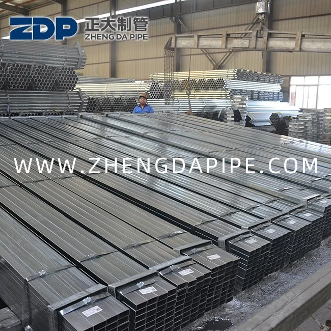 20X20 200X200 Pre Galvanzied rétthyrnd pípa