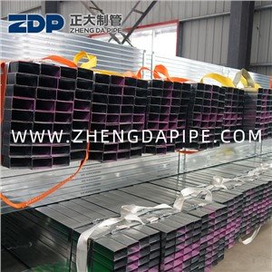 20X40 200X400 Pre Galvanzied rétthyrnd pípa
